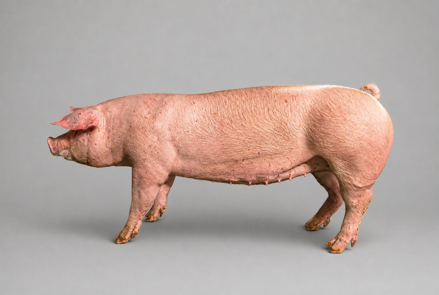 Deutsche Landrasse im Studio-Profil